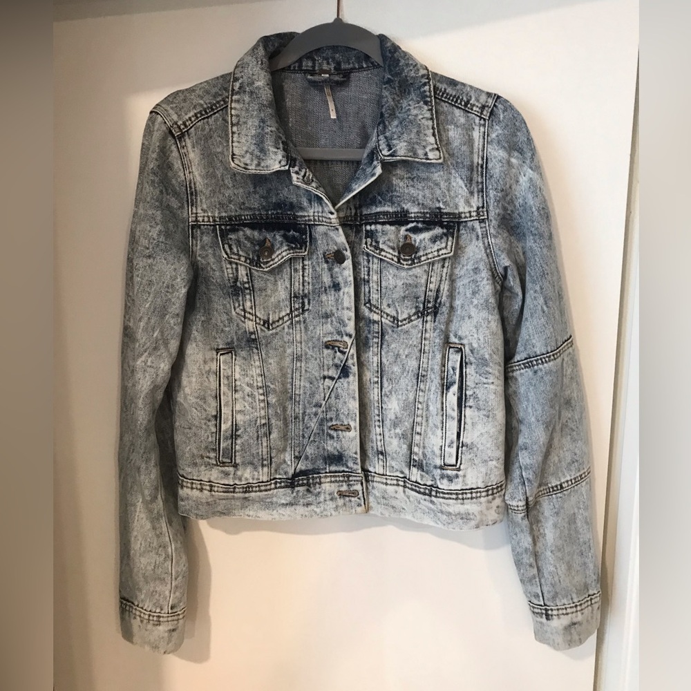 Free people Jean jacket SZ S - Picture 2 of 8